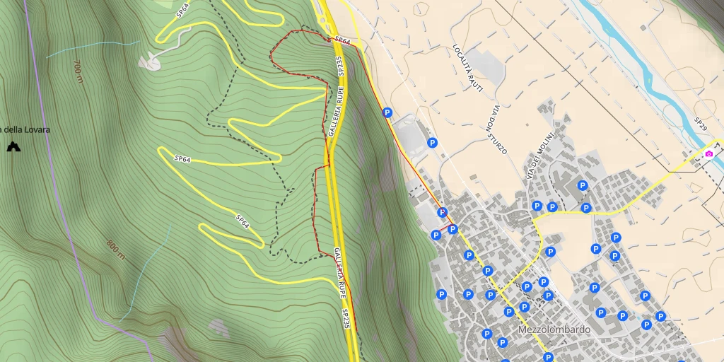 Map of the trail for Giuel