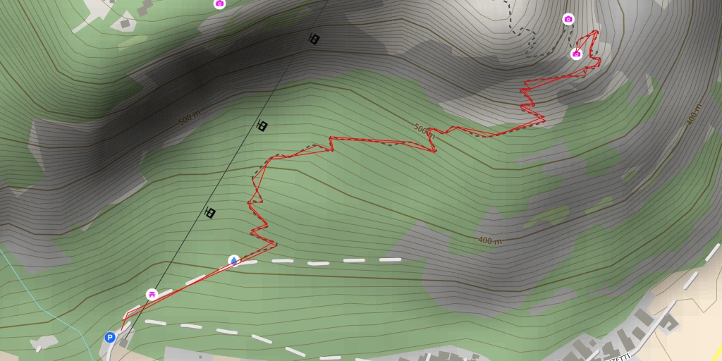 Map of the trail for Sentiero del Monte di Mezzocorona