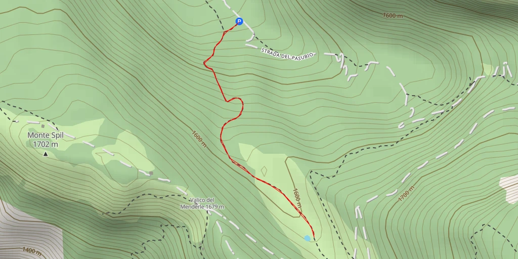 Map of the trail for alternativa malga zocchi - alternativa malga zocchi