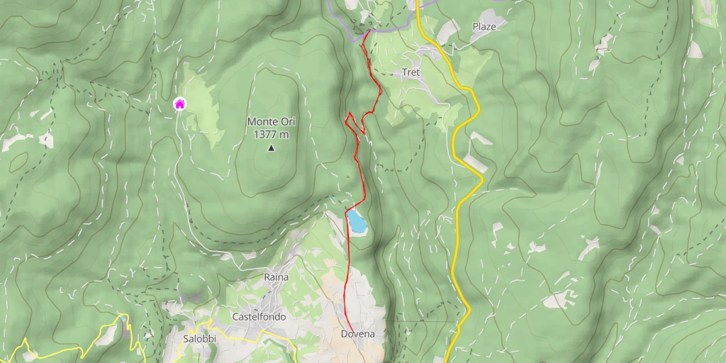 Map of the trail for Holzweg - Via Holz - Unsere Liebe Frau im Walde-St. Felix - Senale-San Felice