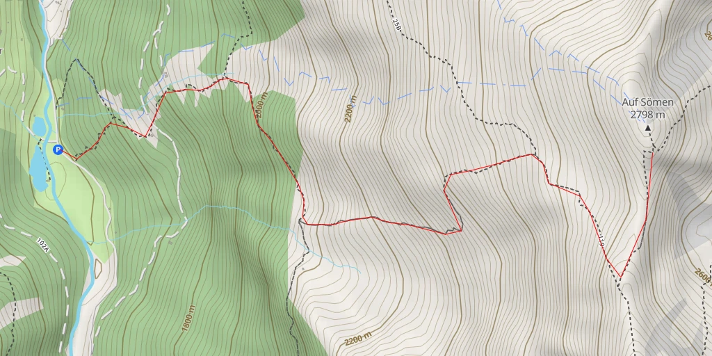 Map of the trail for Auf Sömen