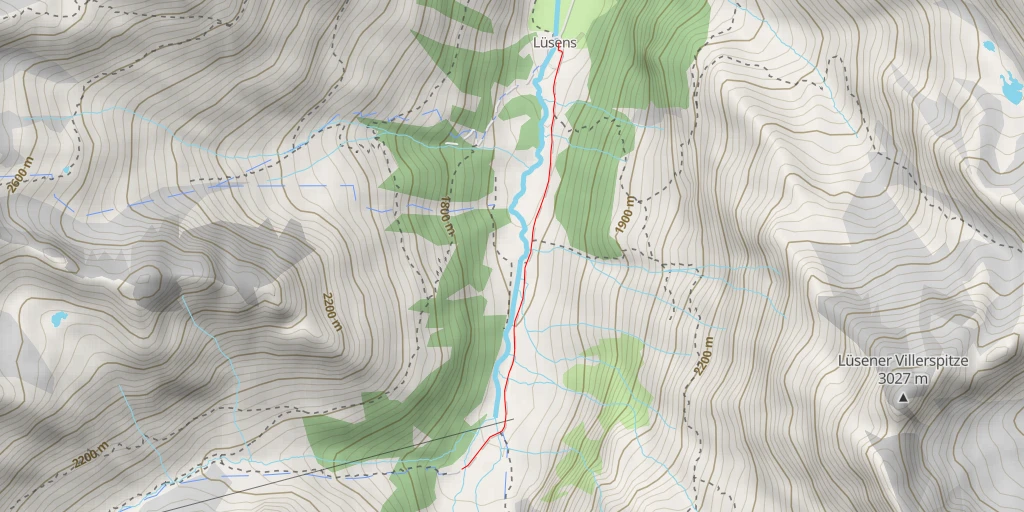 Map of the trail for Fernerboden