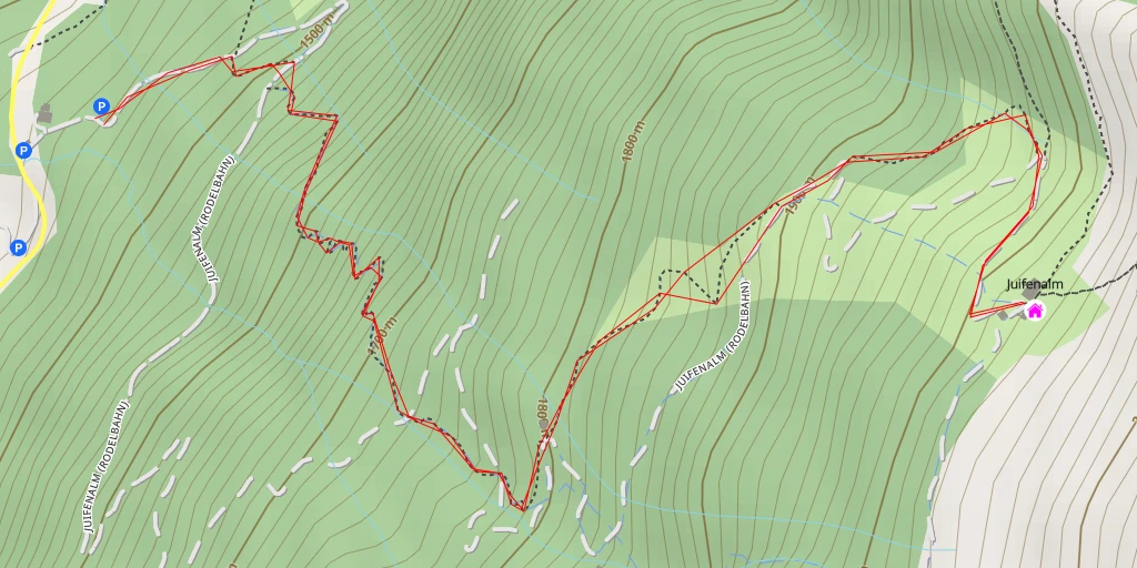 Map of the trail for Juifenalm