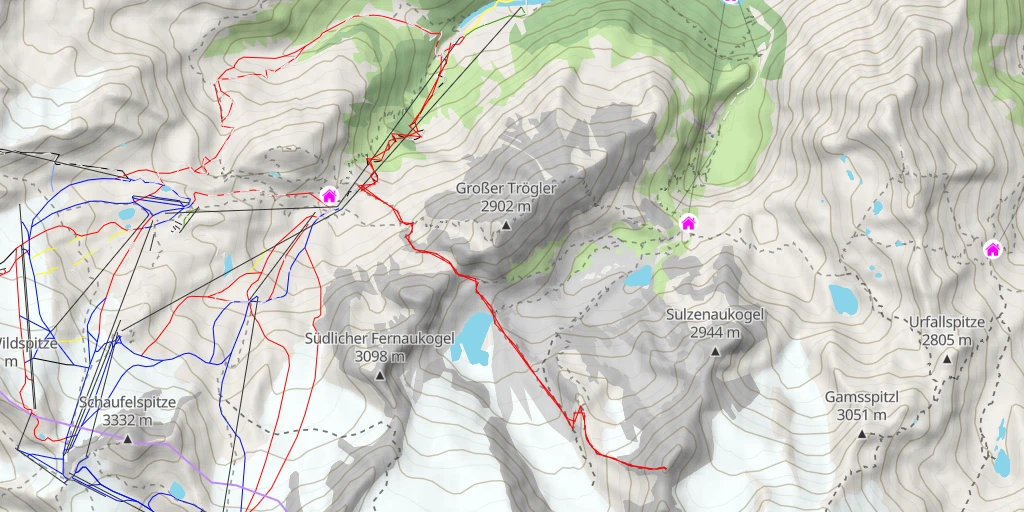 Map of the trail for Aperer Freiger