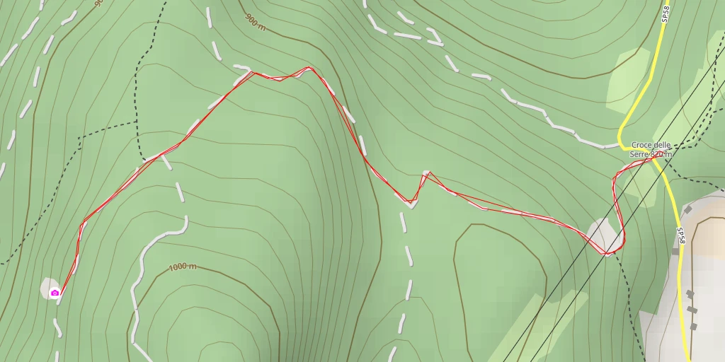 Map of the trail for Santa Claus Trail - Giovo