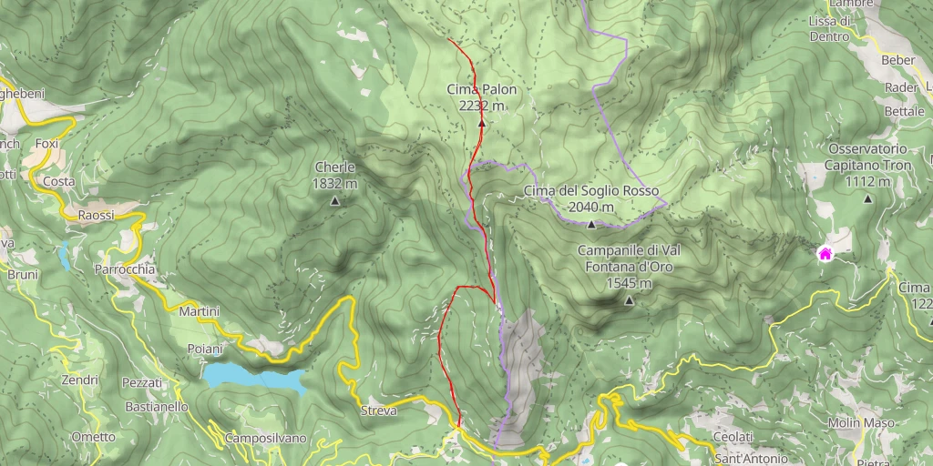 Carte de l'itinéraire :  Piccolo Roite