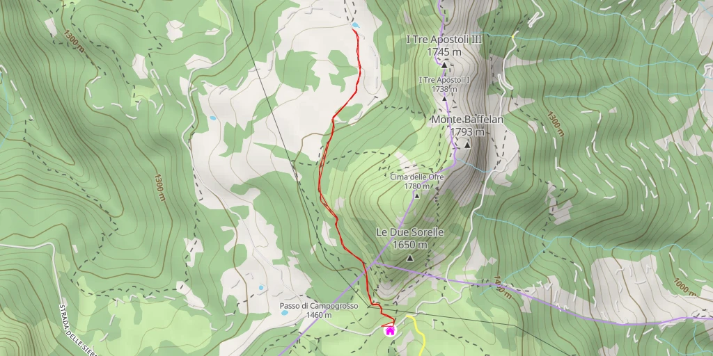 Map of the trail for 13