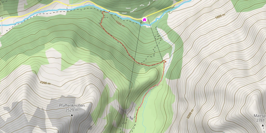 Carte de l'itinéraire :  Wilde Wasser Weg - Wilde Wasser Weg