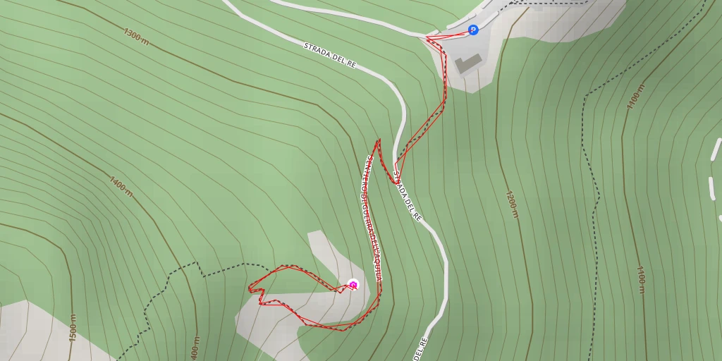 Map of the trail for Sojo della Croce