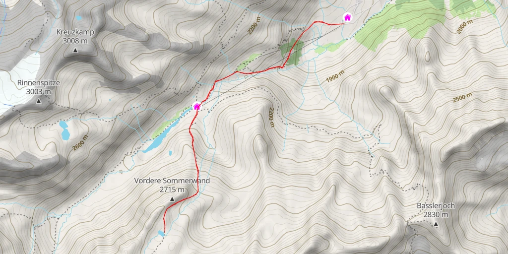 Map of the trail for Dr.-F.-Hörtnagl-Weg