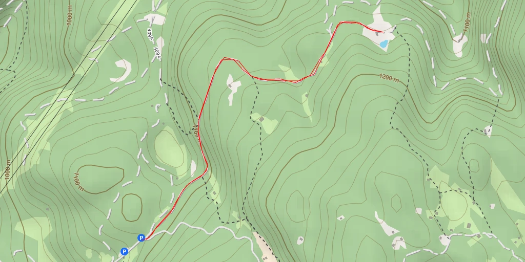 Map of the trail for Sentiero Dürer - Dürerweg