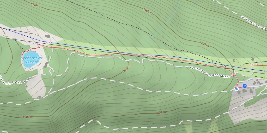 Map of the trail for Speicherteich Sulzstich