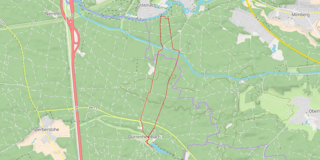 Map of the trail for Dürrenhembach