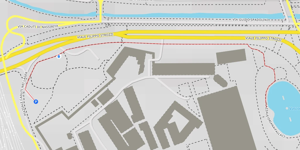 Map of the trail for Vascone