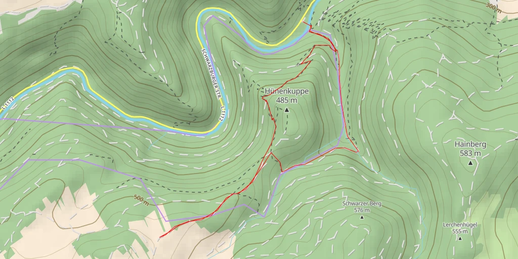 Map of the trail for AI - An der Eiche - Saalfeld/Saale