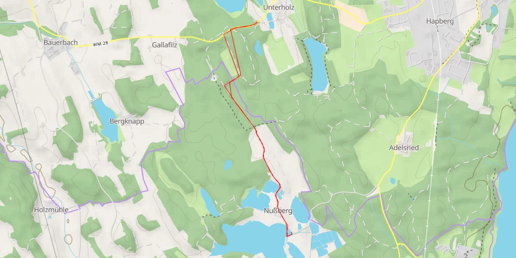 Map of the trail for Fischteich