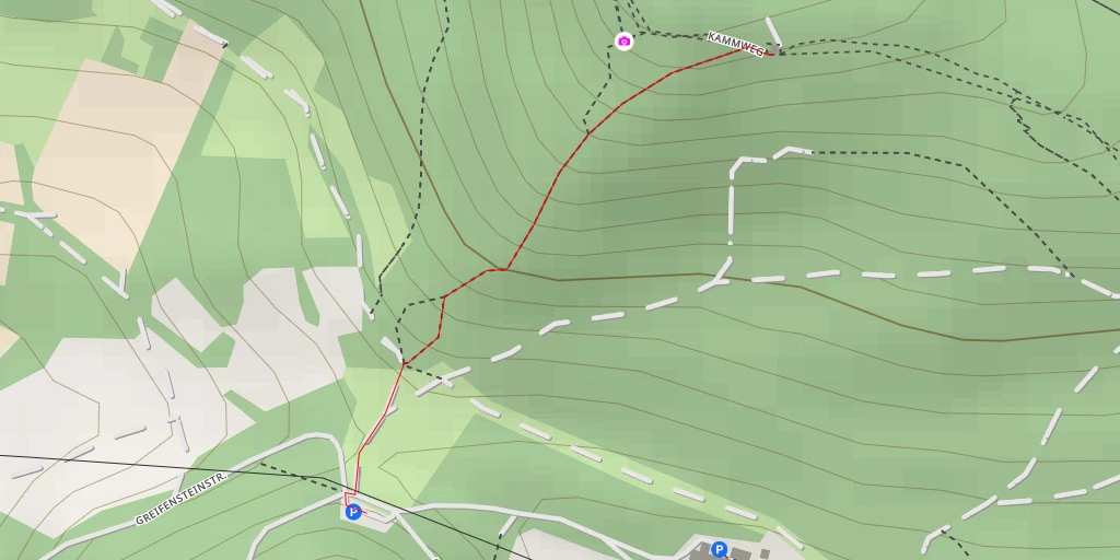 Map of the trail for AI - Kesselwarte