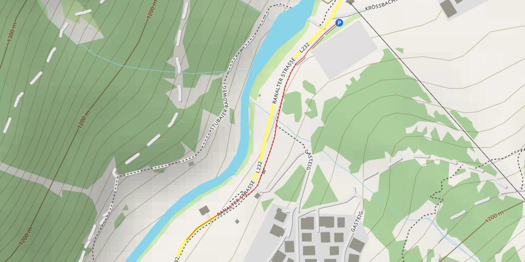 Map of the trail for Ranalter Straße - Ranalter Straße