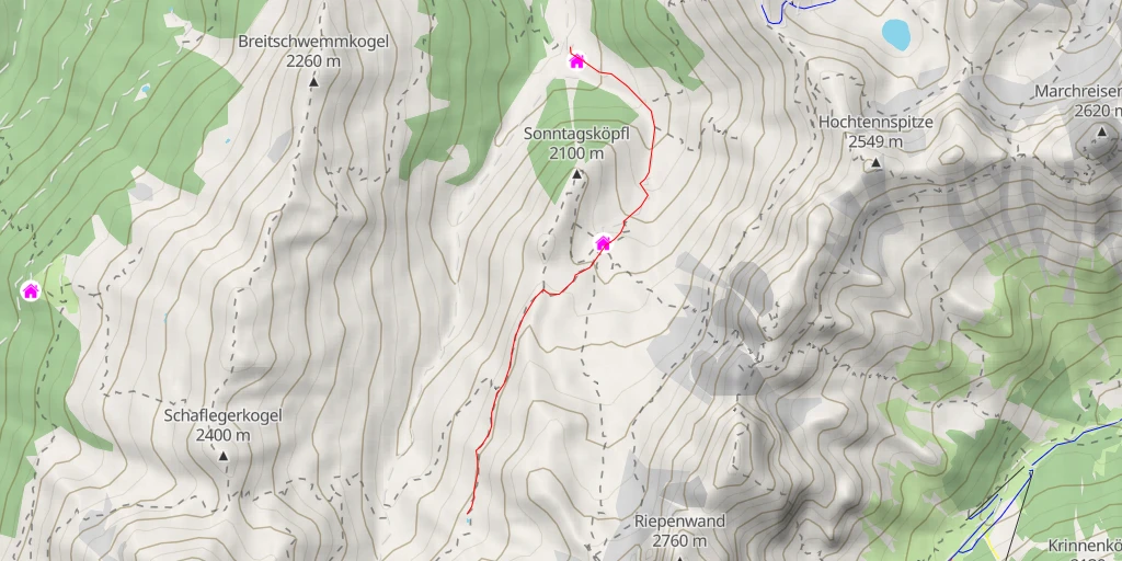 Map of the trail for 116