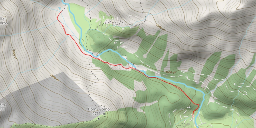 Carte de l'itinéraire :  Aglsbach (Sennerbodenalm) - Burkhartklamm (Wasserfall)