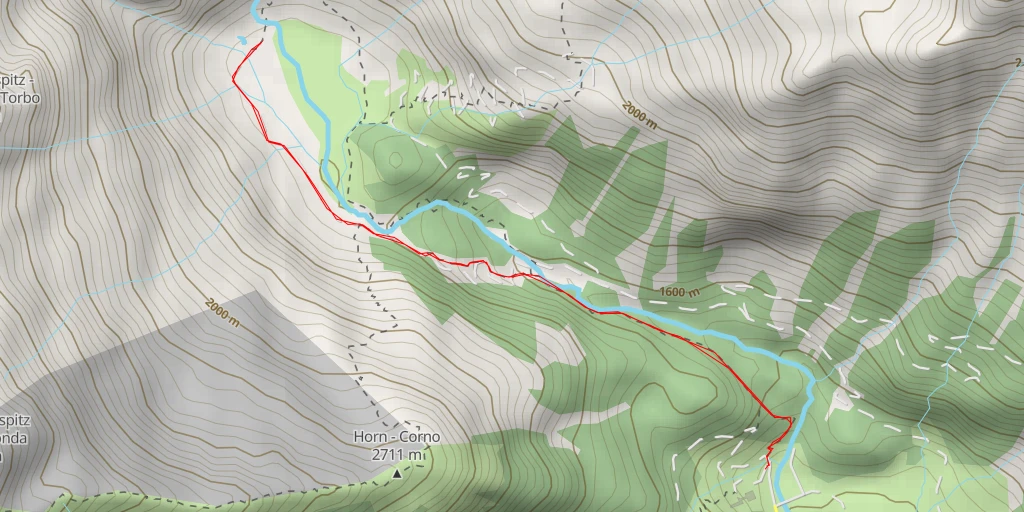 Map of the trail for Aglsbach (Sennerbodenalm)