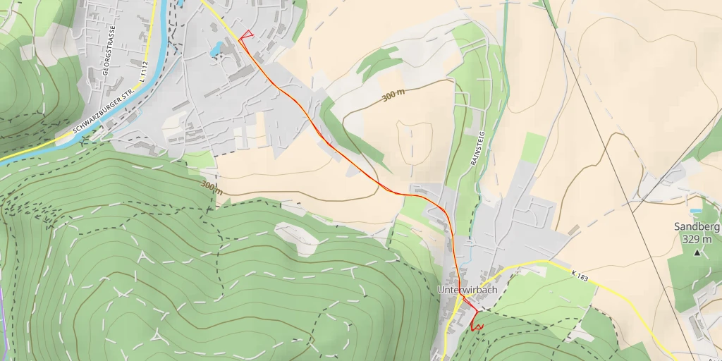 Map of the trail for AI - Alex Escher Grotte
