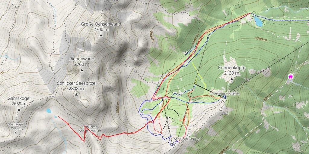 Map of the trail for 116 - 116