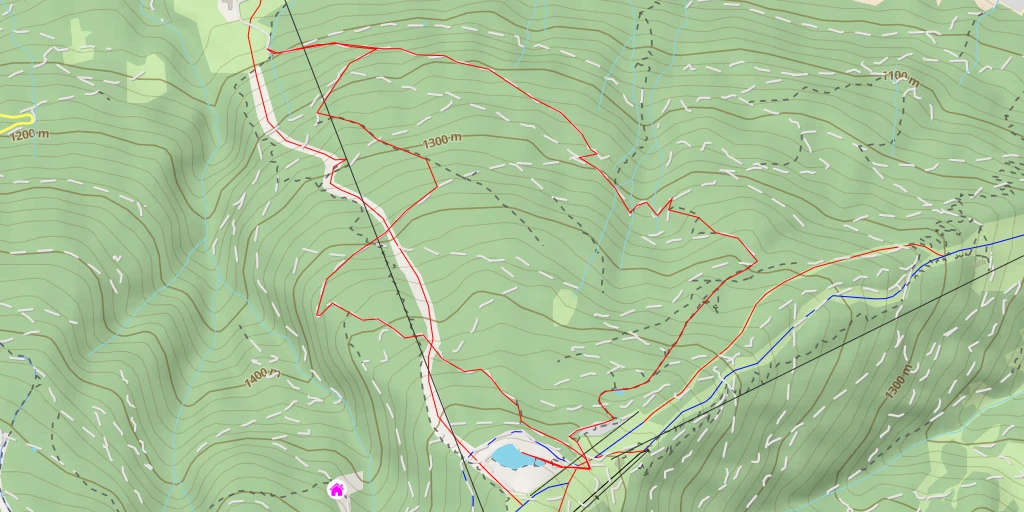 Map of the trail for Speicherteich Panoramasee