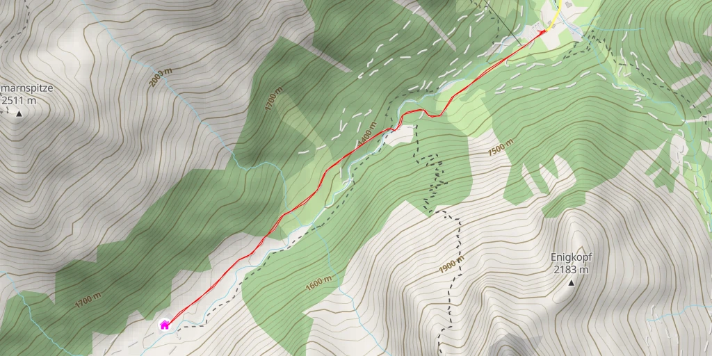 Map of the trail for Laponesalm