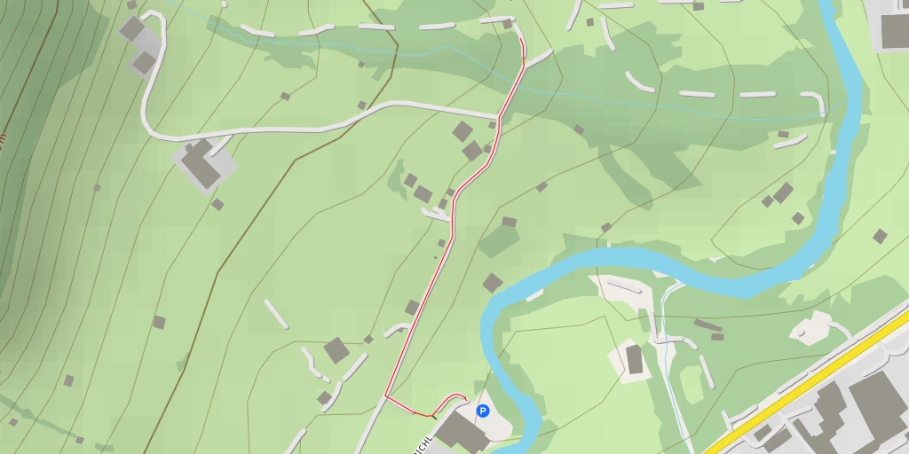 Map of the trail for Rastbichl