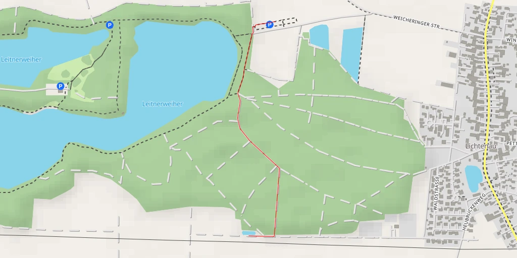 Map of the trail for Biotop - Neuschwetzinger Straße