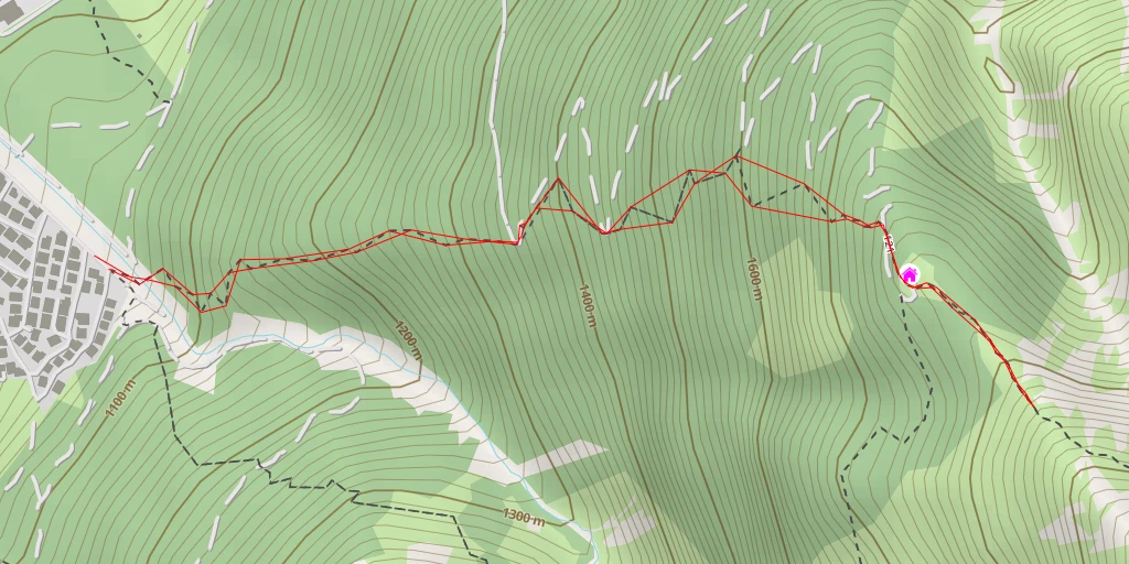 Map of the trail for Naturschauplatz Wildeben