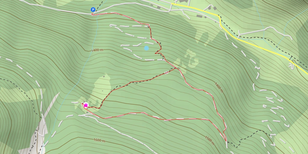 Carte de l'itinéraire :  Allrissalm - Malga Allriss