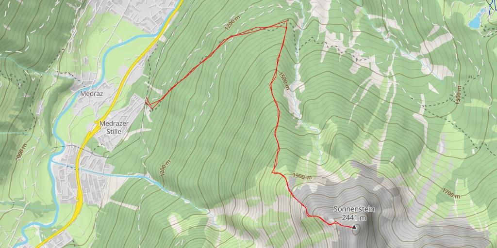 Map of the trail for Sonnenstein