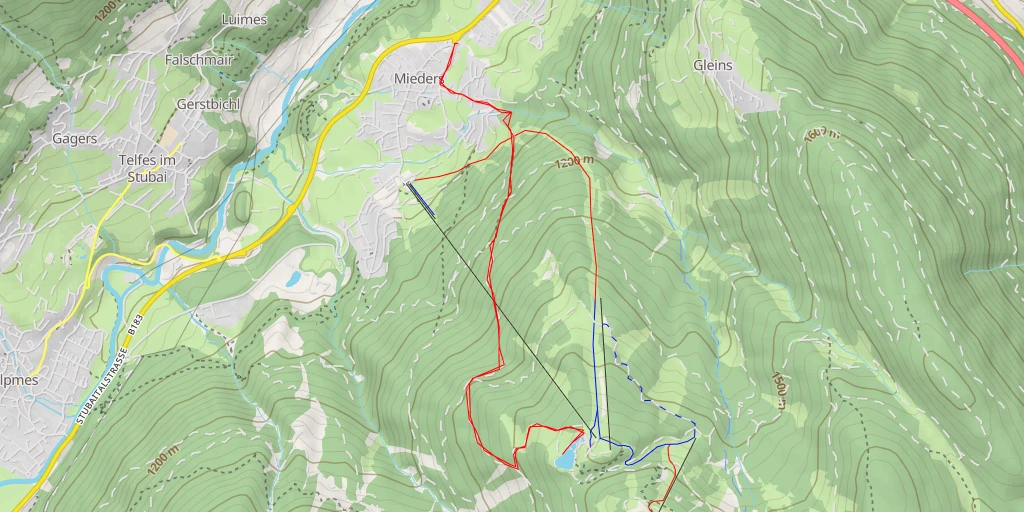 Map of the trail for Serlesseen