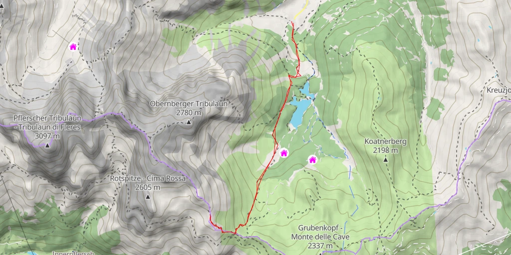 Map of the trail for Südlicher-Rosslauf