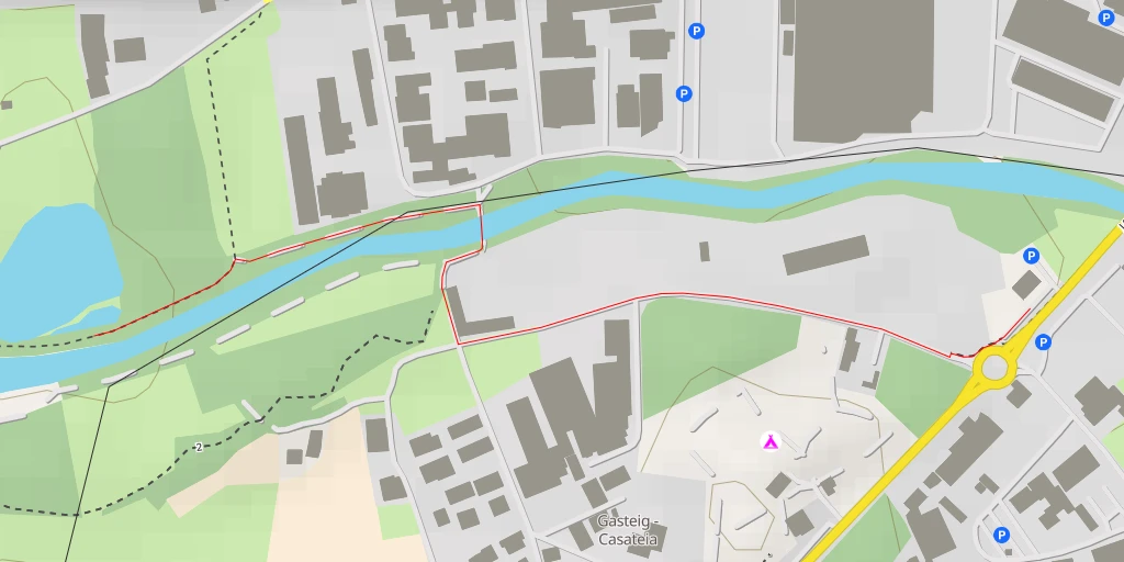 Map of the trail for Biotop Unterackern - Gabriel-Leitner-Straße - Via Gabriel Leitner