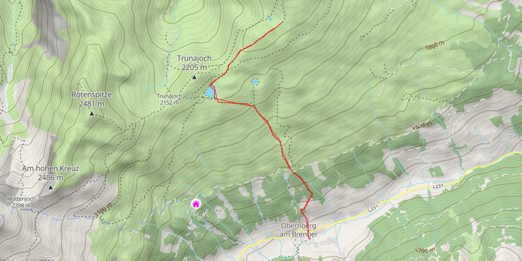 Map of the trail for 42 - 42