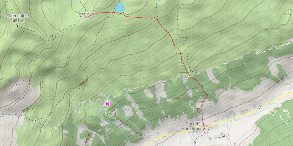 Map of the trail for 42 - 42