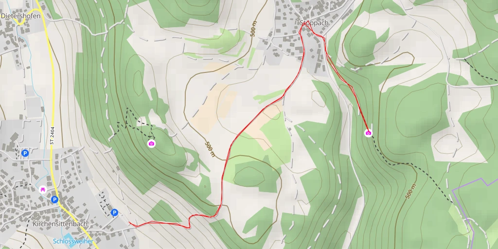 Map of the trail for AI - Kirchensittenbach
