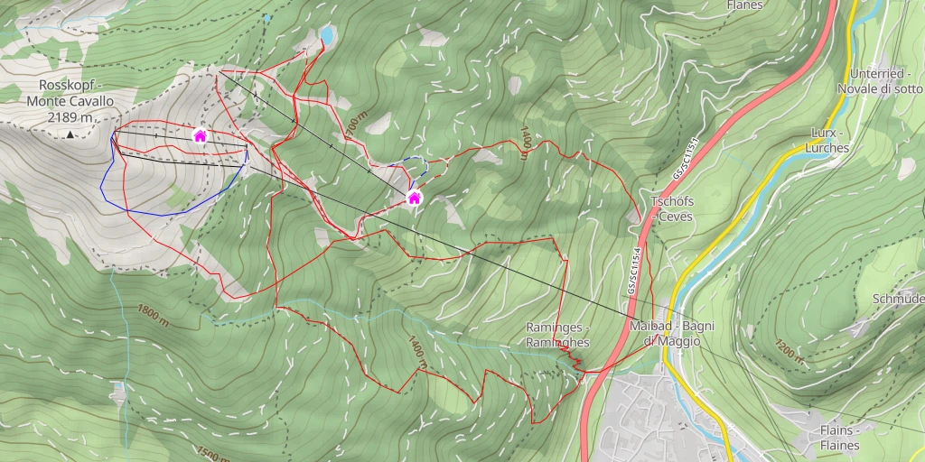 Map of the trail for Speichersee