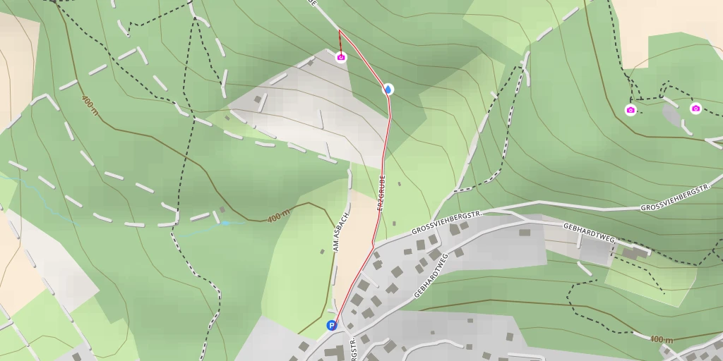Map of the trail for AI - Zur schönen Aussicht