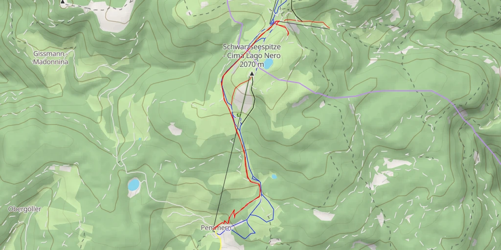 Carte de l'itinéraire :  Dolomitoskop