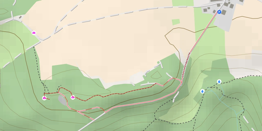 Map of the trail for AI - Happurger Stausee-Blick