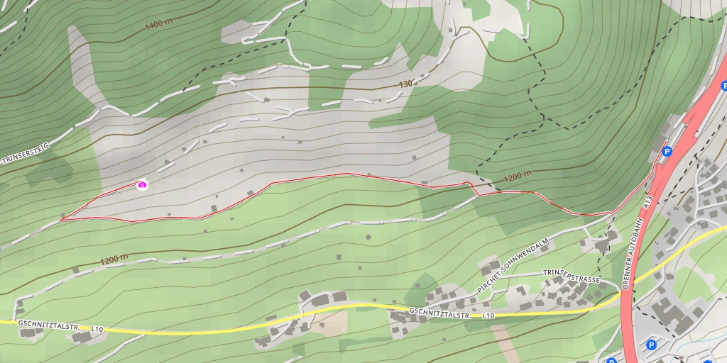 Carte de l'itinéraire :  MSV Wipptal - Trins