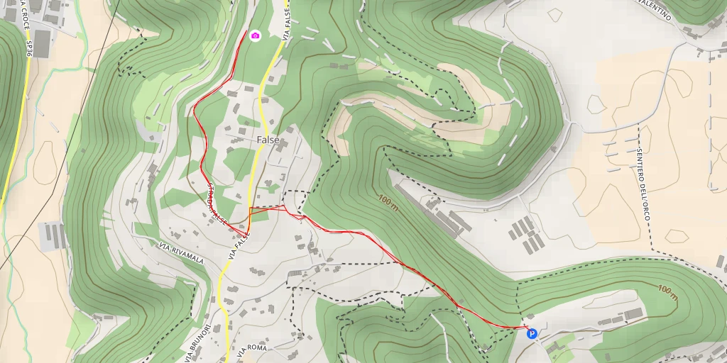 Map of the trail for Passeggiata dei Ciliegi