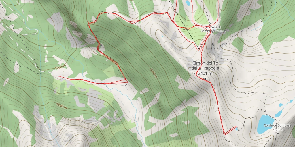 Map of the trail for LO4 - LO4