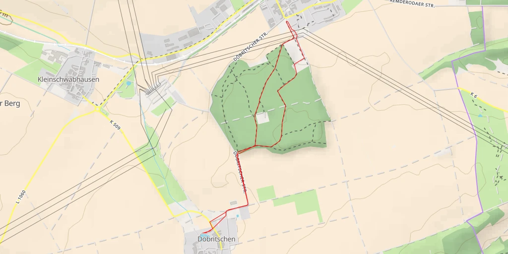 Map of the trail for Im Dorfe