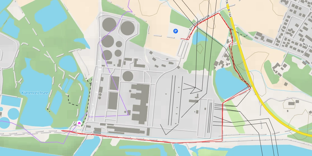 Map of the trail for Walchenseestraße