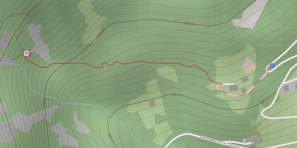 Map of the trail for Wasserfallweg - Sentiero delle cascate - Barbian - Barbiano